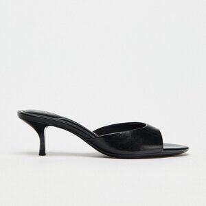 ZARA Patent Leather Sandals — Black — Size 41 — BRAND NEW